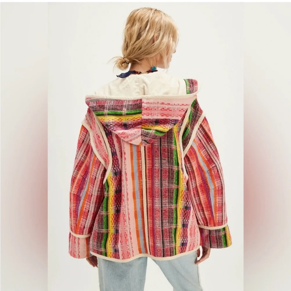 Free People Ezra Striped Hooded Jacket - Picture 3 of 9